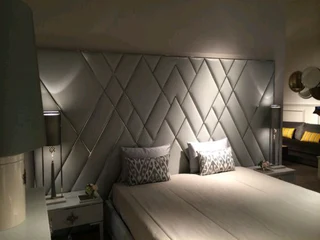 overlapping headboard and the base