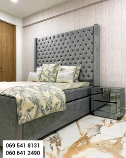 Extra size buttoned Terq Headboard