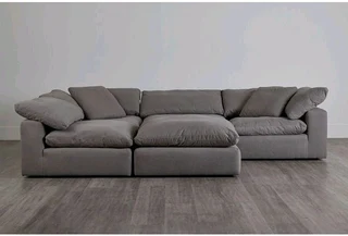 L-shaped mela couch