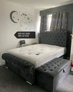 Buttoned Queen and king size headboards