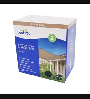 Coolaroo Everyday Shade Sail 5x3m Rectangle