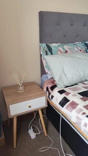 Double bed, side tables &amp; headboard