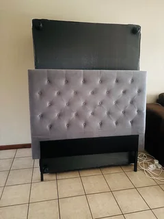 Double bed, side tables &amp; headboard