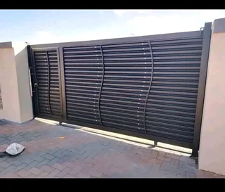 Galvanised steel gates