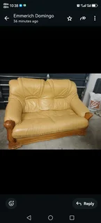 GENUINE LEATHER LOUNGE SET