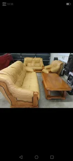 GENUINE LEATHER LOUNGE SET
