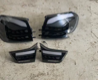 BMW F32 F36 F82 F33 F83 4 Series - Double Dragon Scale Black LED Tail lights (2013 - 2018).