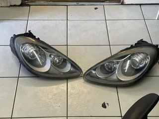 Porsche Cayenne 958 Bi Xenon Headlights Set 10-14 Lh &amp; Rh For Sale