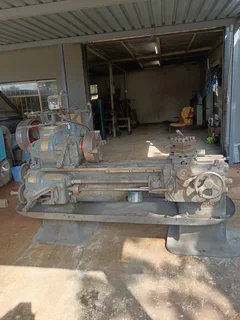 Lathe  220v.   Denham&#39;s. Engineering co industrial steel lathe