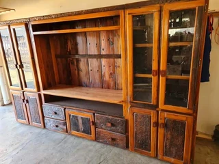 Wallunit made from sleeper wood