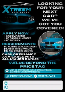 Vehicle finance or Cash deals as well trade ins