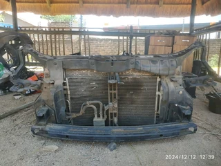 2008 Hyundai Tucson Cradle, stiffner, Radiator, Fan, Aircorn Condenser, bonnet lock for sale