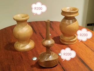 Live edge Wooden flower vases and twig vases turned from logs,for dried flowers and twigs