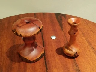 Live edge Wooden flower vases and twig vases turned from logs,for dried flowers and twigs