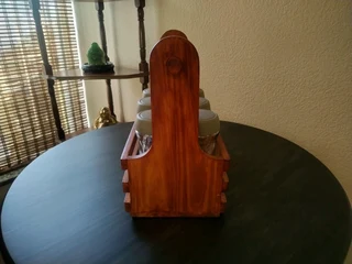 Wooden hand held carrying crates