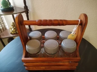 Wooden hand held carrying crates