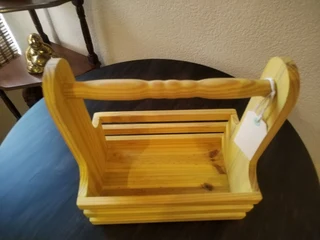 Wooden hand held carrying crates