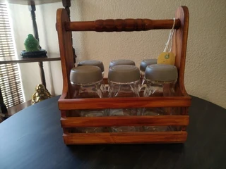 Wooden hand held carrying crates