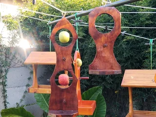 Wild Bird feeders for seed and fruit for the garden or patio