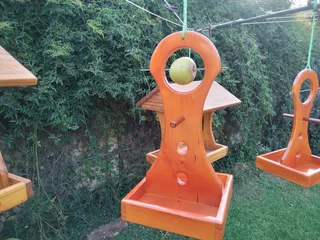 Wild Bird feeders for seed and fruit for the garden or patio
