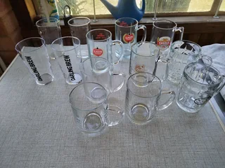 Beer glasses collectable ideal for a bar or bar room some date back to 1976 R400 for all the glasses