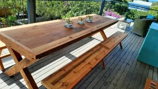 Oregon pine table
