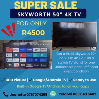 Skyworth 50" 4k Tv