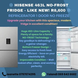 Hisense 463L No-Frost Fridge