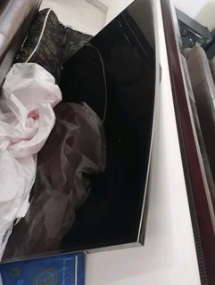 78inch Curved Samsung TV with soundbar, subwoofer and remotes