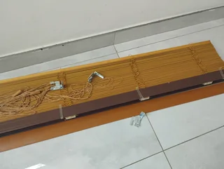 Brown Durawood Venetian Blinds