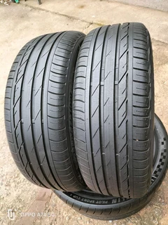 2x 205/55/17 Bridgestone Potenza Runflat