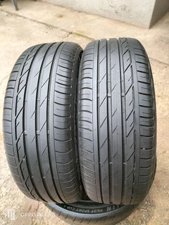 2x 205/55/17 Bridgestone Potenza Runflat