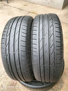 2x 205/55/17 Bridgestone Potenza Runflat