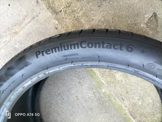2x 275/35/22 Continental premium Contact 6