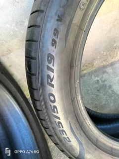 Set 4x 235/50/19 Pirelli pzero normal tyres