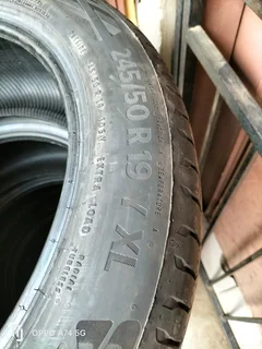 New 4x 245/50/19 Continental Ecocontact 6Q, 2025 year old