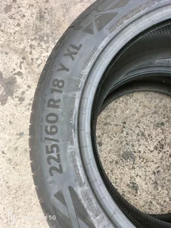 New 1x 225/60/18 Continental Ecocontact 6Q, 2025year model