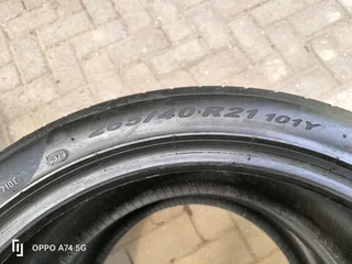 4tyres 265/40/21 Pirelli pzero normal tyres like new