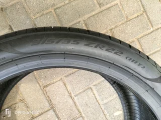 2x 315/35/22 Pirelli pzero like new