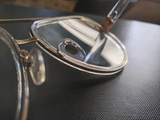 Gucci GlassesGold Frame Aviators Transparent lenses.