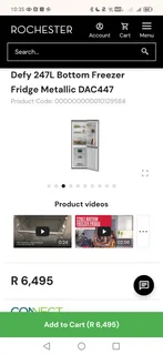 Defy Refrigerator 247 Litre Capacity DAC 447 Model