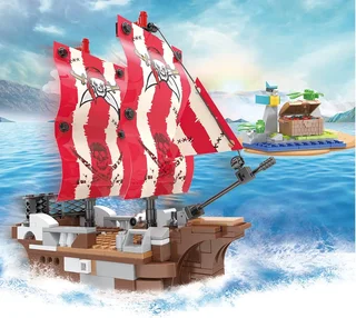 3in1 PIRATE SHIP BUILD 260PC FOR SALE.