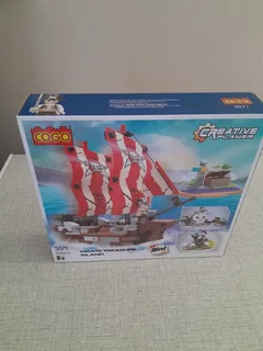 3in1 PIRATE SHIP BUILD 260PC FOR SALE.