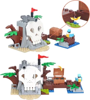 3in1 PIRATE SHIP BUILD 260PC FOR SALE.