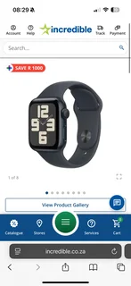 Apple Watch SE GPS 40mm Midnight Alu Case with Midnight Sport Band S/M