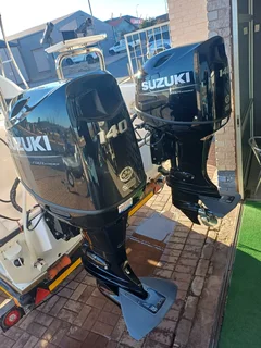 6.25M Gamefish on Trailer with 2 x DF140 Suzuki 4-strokes