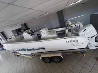 670 Carry Cat On Trailer + 2 X Df140 Suzuki 4-strokes