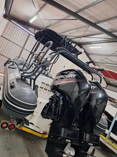 7.3M Infanta on galvanized trailer with 2 x 115HP MErcury 4 strokes