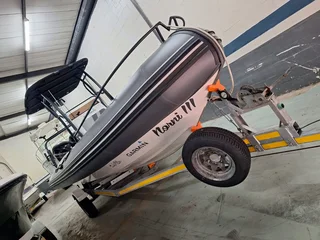 7.3M Infanta on galvanized trailer with 2 x 115HP MErcury 4 strokes