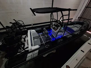 7.3M Infanta on galvanized trailer with 2 x 115HP MErcury 4 strokes